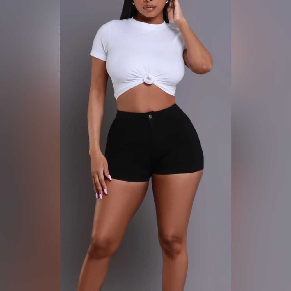 Black Stretch Shorts